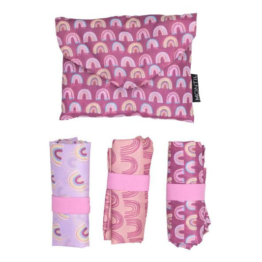 MontiiCo Shopper Bag Set - Chasing Rainbows - Baby Bento