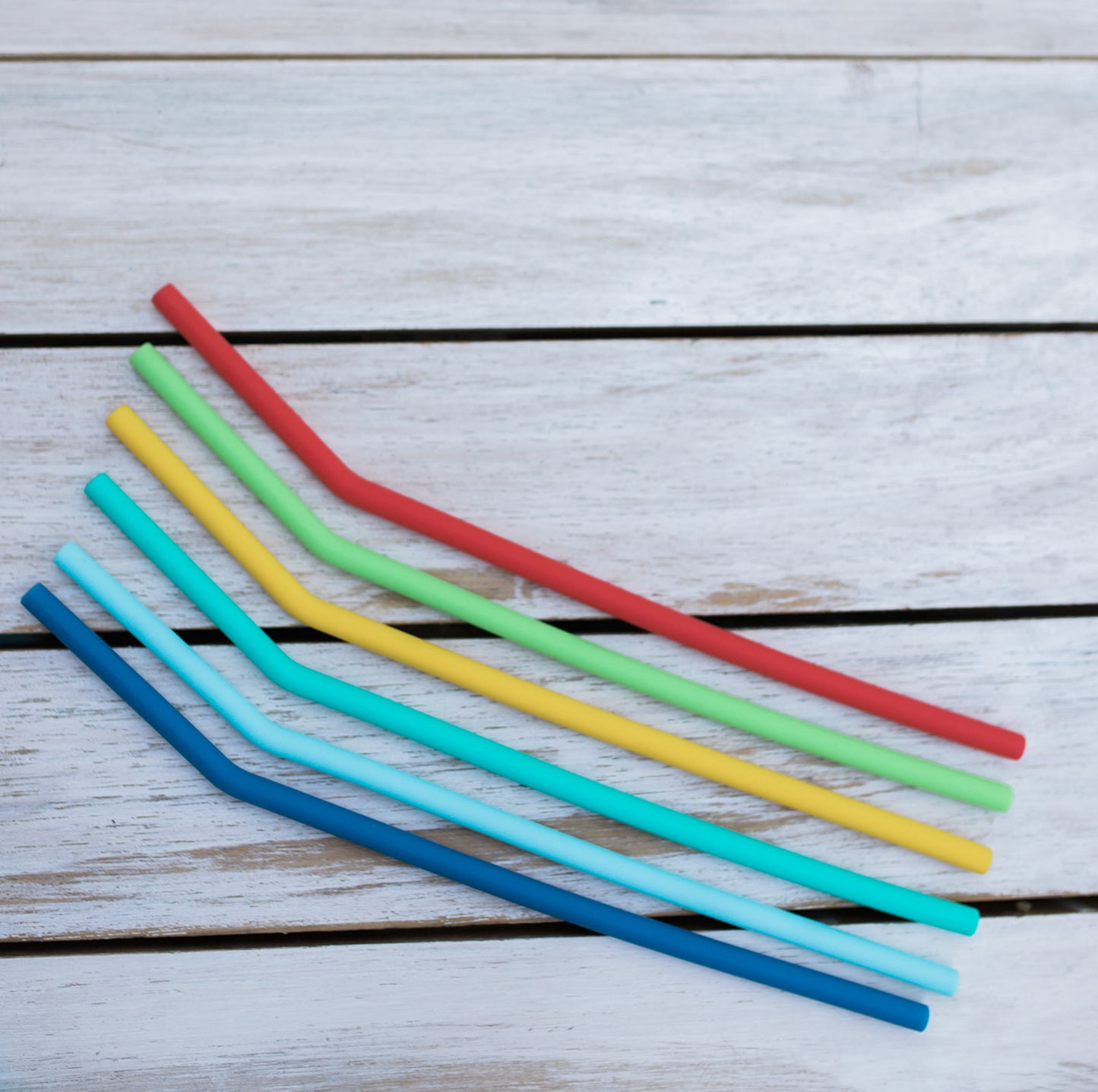 MontiiCo Reusable Silicone Straws -Blue