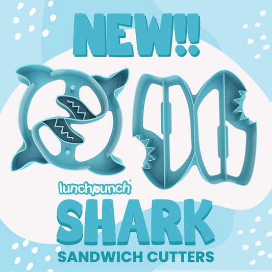 Lunch Punch Sandwich Cutter Pair - SHARKS