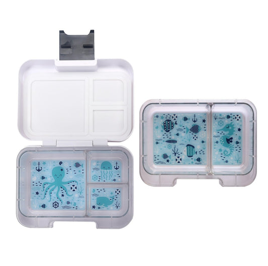 a picture of Munchbox Munchi - Snack Size - White Pearlon a white background for making mealtime fun and playful