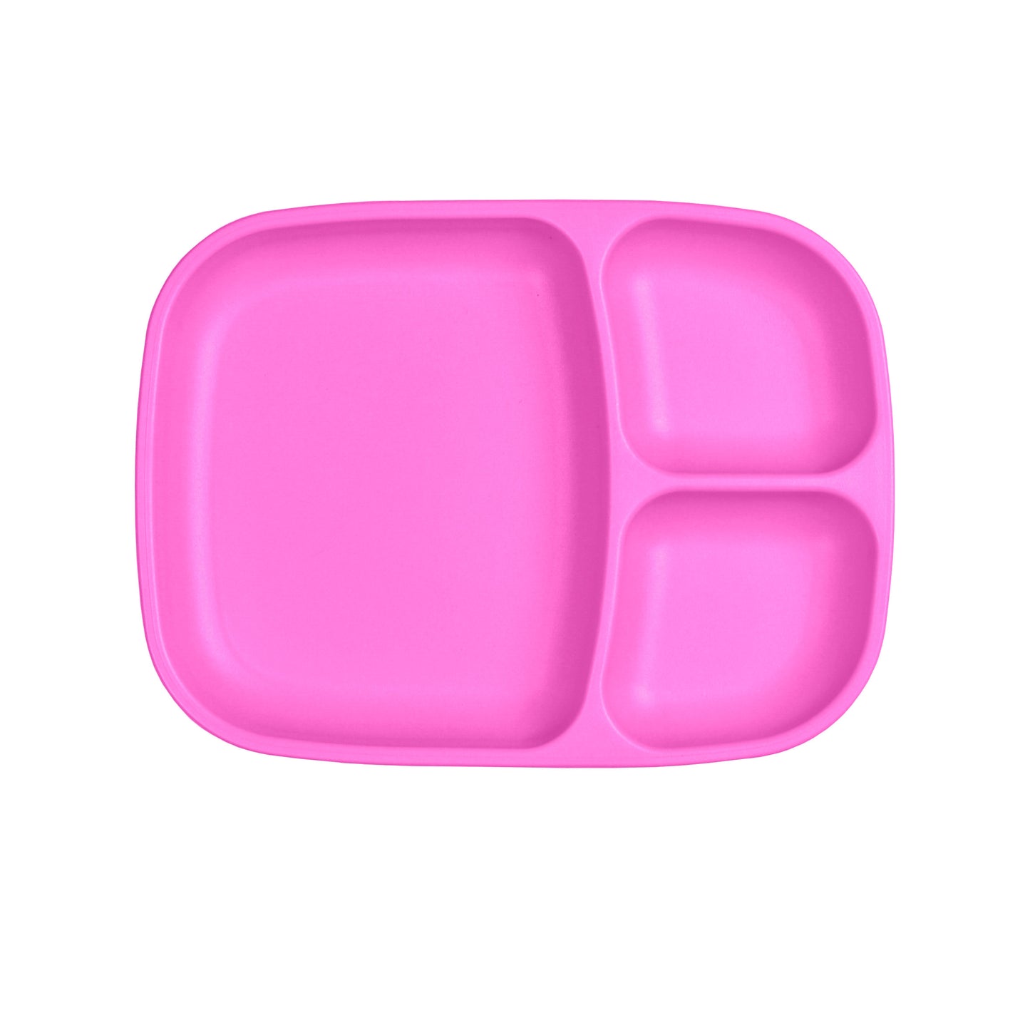 Re-Play Large Divided Plate - Vivid Pink