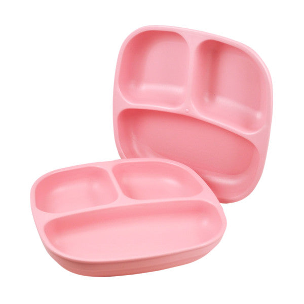 Re-Play Divided Plate - Baby Pink - Baby Bento
