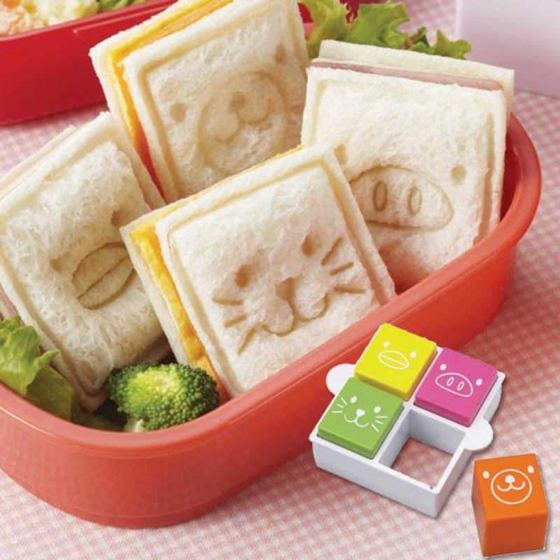 Square Animal Sandwich Cutter and Stamp set - BabyBento
