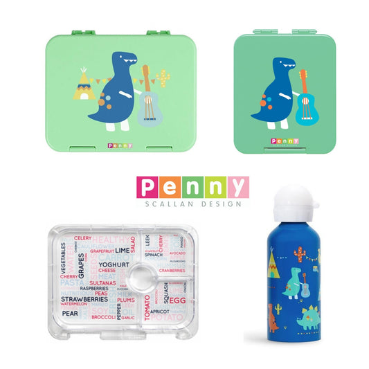 a picture of Penny Scallan Bento Package - Dino Rockon a white background for fun school lunches