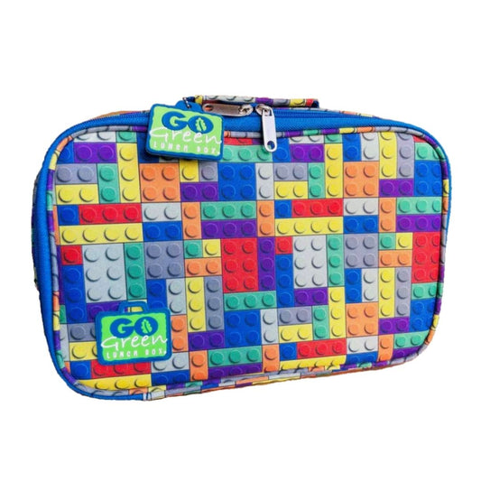 a picture of Go Green Lunch Box - Bricks 'n Pieces with Green Boxon a white background for the complete lunch box set