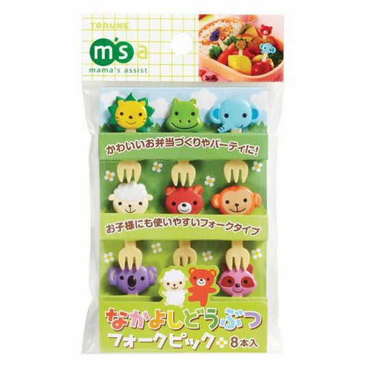 Animal Friends Fork Picks shown in retail packaging with assorted animal designs.