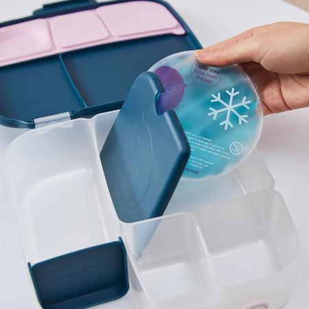 b.box Lunch Box - Indigo Rose with Gel Cooler - Baby Bento