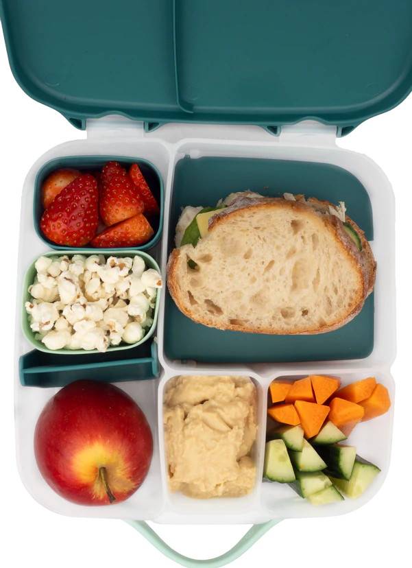 b.box Berry snack cups keeping tomatoes and snacks organised in a lunchbox
