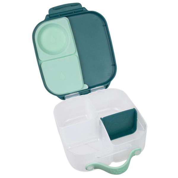 a picture of b.box MINI Lunch Box - Emerald Foreston a white background for fun bento lunches