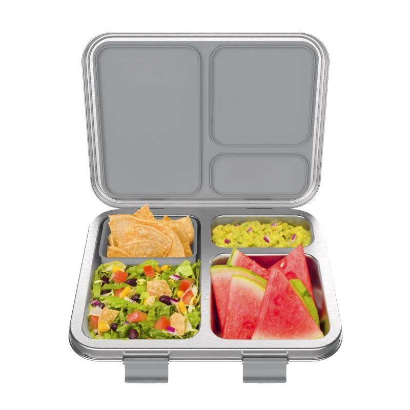 Bentgo Kids Stainless Steel Leakproof Lunch Box - Silver