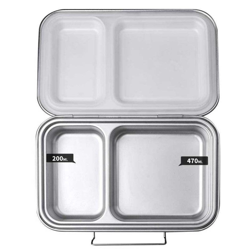 Ecococoon Stainless Steel Leakproof Bento Box - 2 compartment - Mint