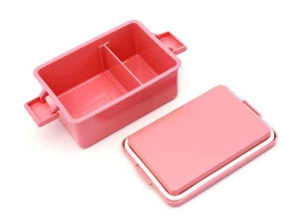 Open Freezable Lid Container Large in Powder Purple showing fresh snacks and the removable cooling lid.