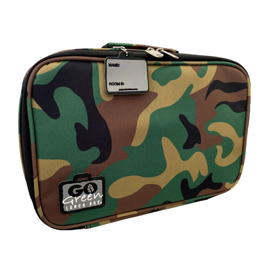 Go Green Lunch Box - Green Camo with Blue Box - Baby Bento