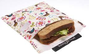 Keep Leaf Reusable Sandwich  Bag - Robot - BabyBento