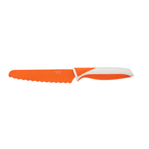 a picture of Kiddi Kutter - Orange on a white background for the little chef in the house