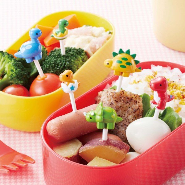 Baby Dino Food Picks In Lunchbox