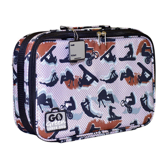 Go Green Lunch Box - Extream Sports with Blue Box - Baby Bento