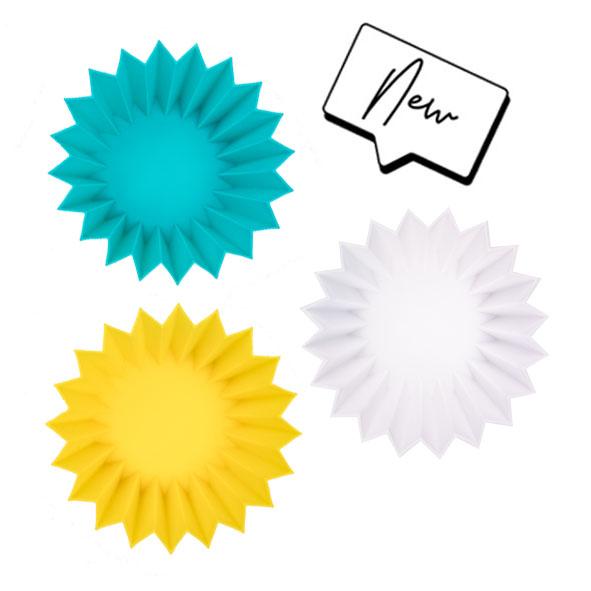 a picture of Lunch Punch Jumbo Silicone Cups - Yellowon a white background for fun bento lunches