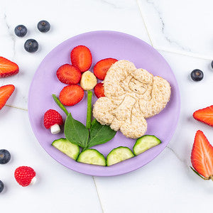 Kids lunchbox with fairy‑shaped sandwiches and themed snacks made using the Lunch Punch Fairy cutters