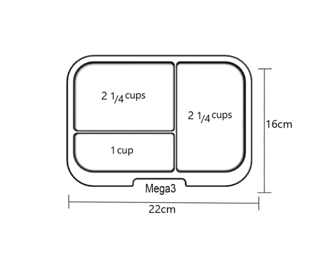 Munchbox - Mega 3 tray - Space