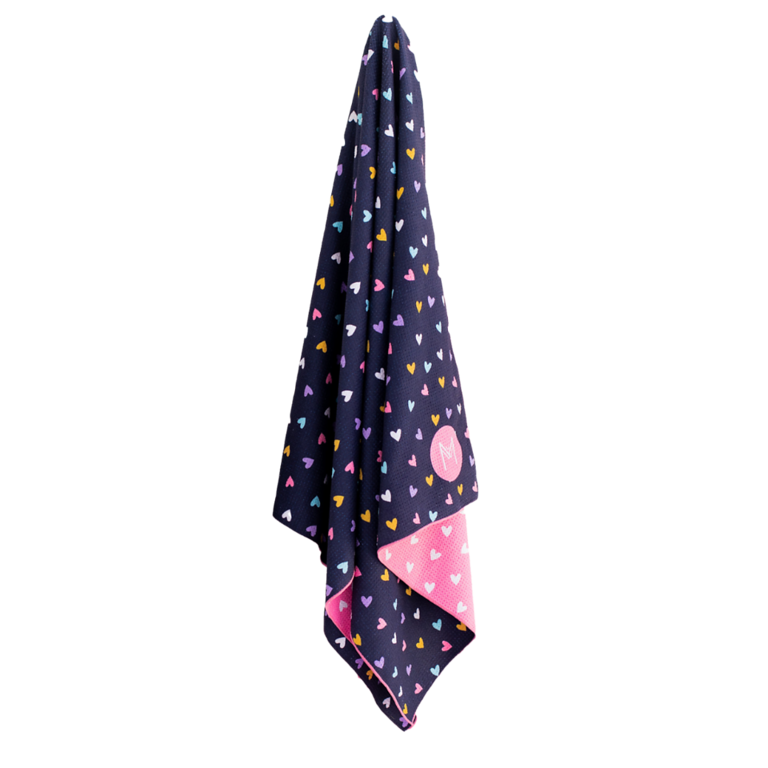 MontiiCo Beach Towel & Bag Set - Hearts