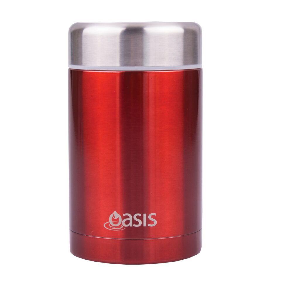 Oasis Insulated Food Flask 450ml - Red