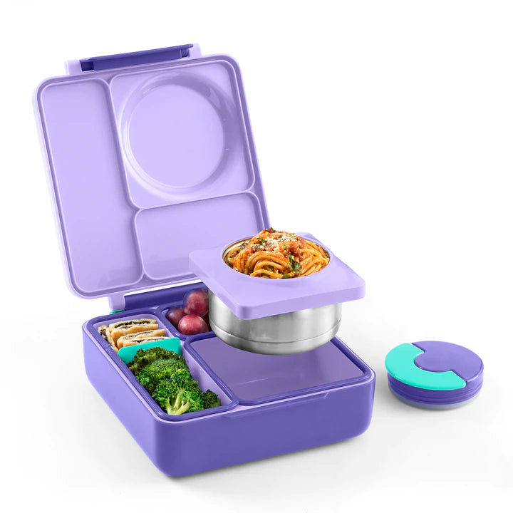 OmieBox V2 - Purple Plum - Hot & Cold Lunch Box - Baby Bento