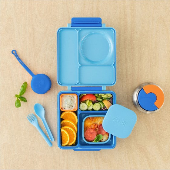 OmieSnack Silicone Container - Blue