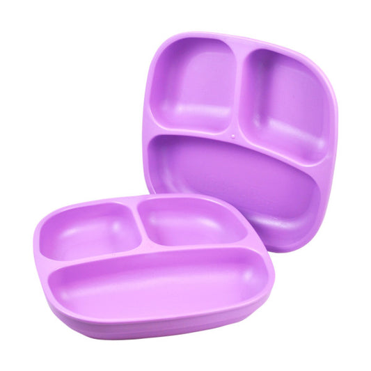 Re-Play Divided Plate - Purple - Baby Bento