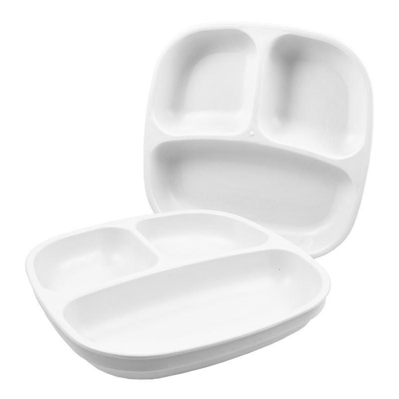 Re-Play Divided Plate - White - Baby Bento