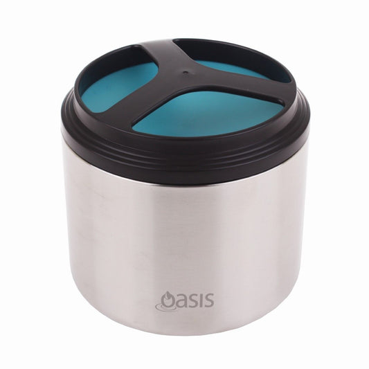 Oasis Stainless Steel Vacuum Insulated Food Flask 1L - Blue