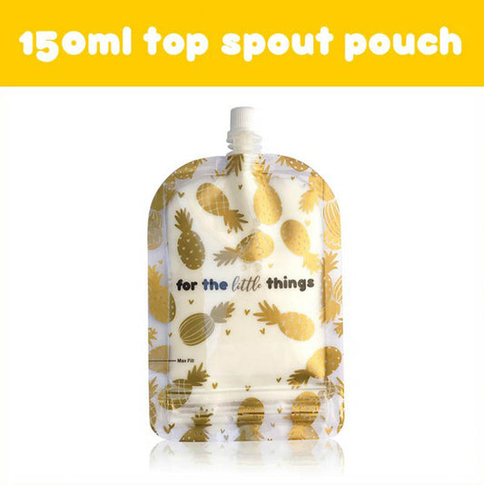 Sinchies 150ml reusable Food Pouch - Pineapple 10 pk