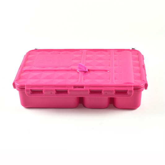 a picture of Go Green Small Snack Box - Pinkon a white background for making mealtime fun and playful