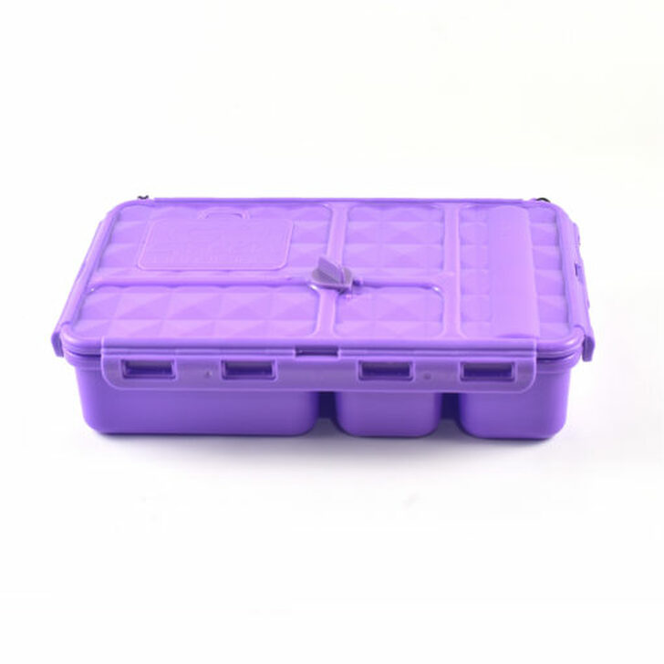 a picture of Go Green Small Snack Box - Purpleon a white background for making mealtime fun and playful
