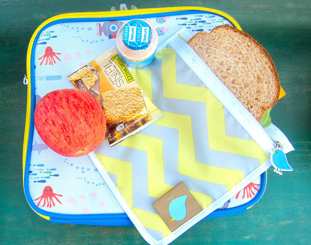Jaq Jaq Bird Reusable Food Pouch - Ocean - BabyBento