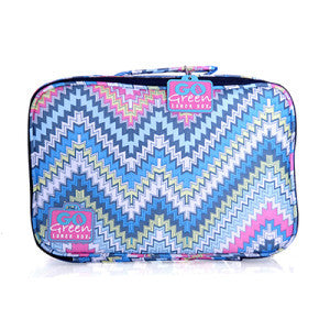 Go Green Lunch Box - Zig Zag with Pink Box - BabyBento